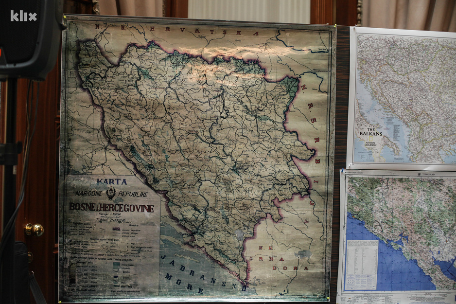 Karta Bosna i Herccegovina 1947